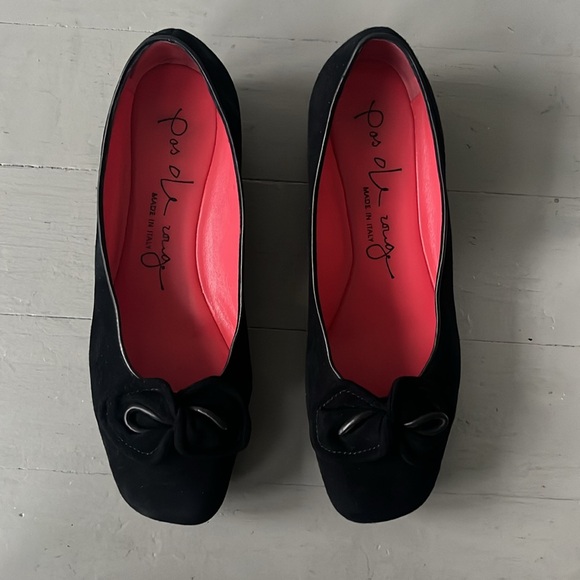 Pas de Rouge black suede flats 9 - Picture 2 of 9